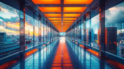 Fototapeta premium Innovative skyline perspective