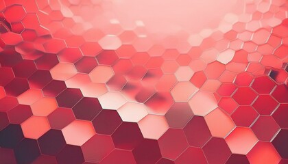  Abstract red geometric and hexagons illustration graphic resource