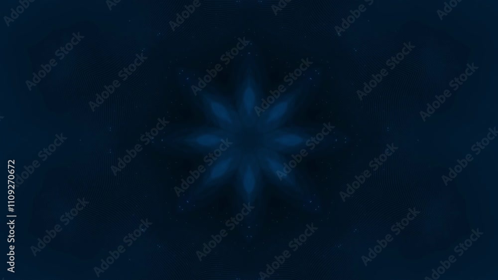 Wall mural abstract psychedelic motion graphic. fluid kaleidoscope effect. seamless 4k loop