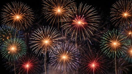Obraz premium SET_1_FireworksNEWYEARS