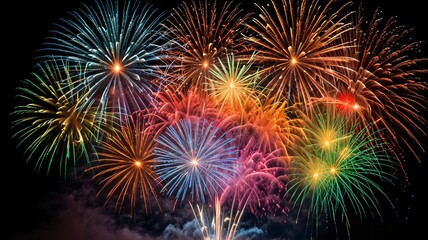 Fototapeta premium SET_1_FireworksNEWYEARS