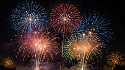 Obraz premium SET_1_FireworksNEWYEARS