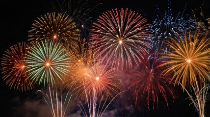 Obraz premium SET_1_FireworksNEWYEARS