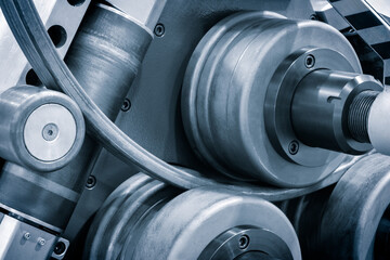 industrial device for bending of metal pipes and plates,  industrial concept