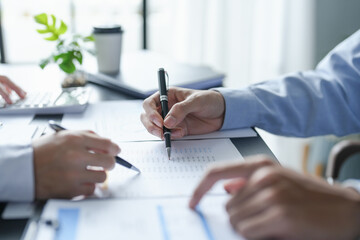 Business People Meeting Design Ideas professional investor working new start up project. Concept. business planning in office.