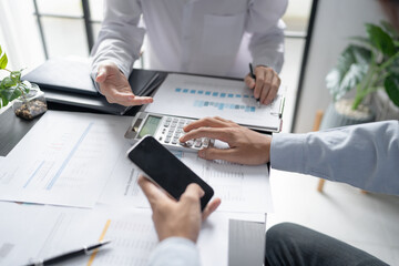 Business People Meeting Design Ideas professional investor working new start up project. Concept. business planning in office.