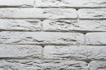 White brick wall texture or background.