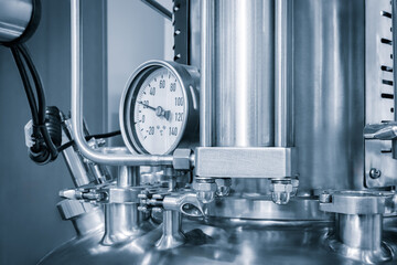 Chemical pharmaceutical laboratory equipment, equipment for medical experiments,  equipment close-up, apparatus for lab,  medical device conceppt