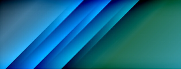Fototapeta premium Colorful gradient with lines made of shadow and light. Creative background