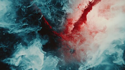 Abstract filmburn overlay with vibrant colors and dynamic textures for video editing