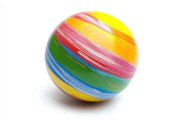 Obraz premium a children s rubber ball set against a white backdrop