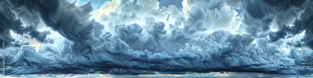 Poster shelf clouds: the menacing clouds at the leading edge of thunderstorms - imagine a scene where shelf