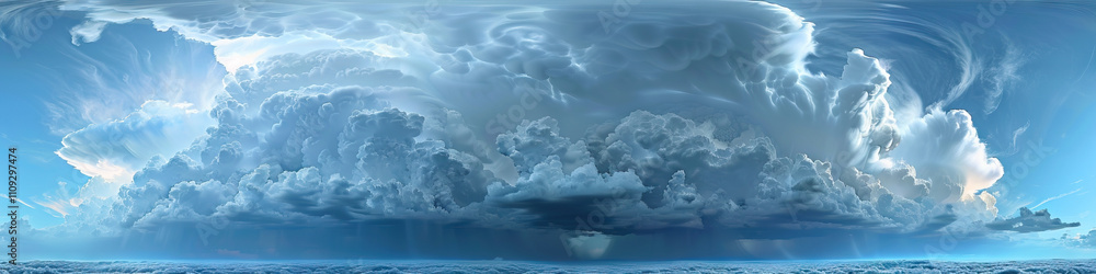 Poster shelf clouds: the menacing clouds at the leading edge of thunderstorms - imagine a scene where shelf