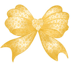 golden ribbon bow