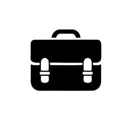 Office Briefcase Silhouette, Professional & Stylish Business Icon