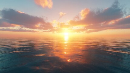 Obraz premium Sunset Over the Ocean