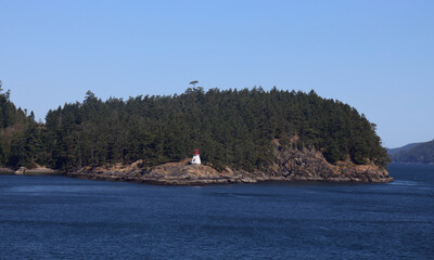 Island in Juan de Fuca Passage