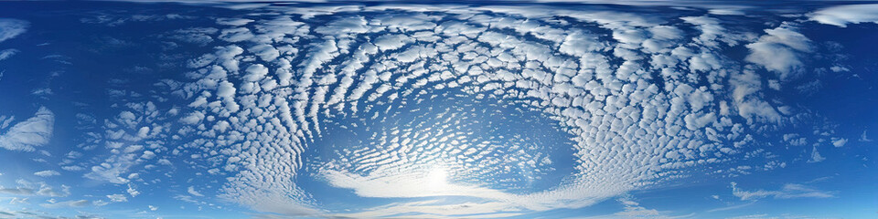 Fallstreak Holes (Hole Punch Clouds): Circular or Oval Gaps in Altocumulus or Cirrocumulus Clouds - Visualize a scene where fallstreak holes form