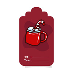 Obraz premium cartoon card templates. popular christmas envelope design layout isolated on white background