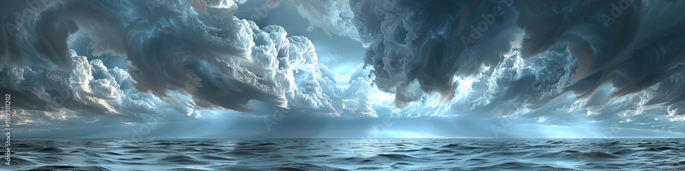 Poster arcus clouds: low, horizontal clouds at the leading edge of thunderstorm outflows - picture a scene 