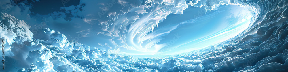 Poster roll clouds: long, horizontal clouds detached from cumulonimbus clouds - imagine a scene where roll 