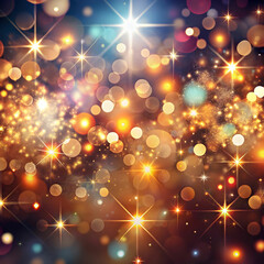 Obraz premium glittering bokeh sparkles lights design