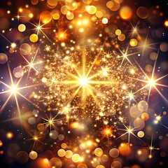 Obraz premium glittering bokeh sparkles lights design
