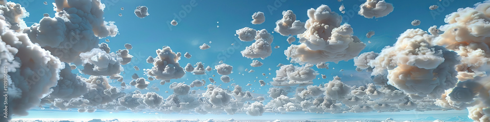 Poster cumulonimbus clouds: towering thunderstorm clouds - visualize a scene where cumulonimbus clouds rise