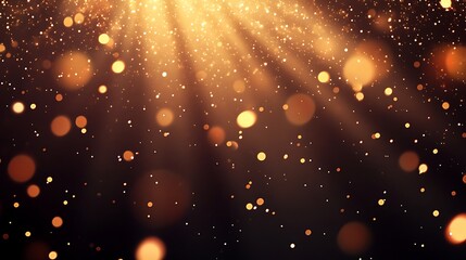 Obraz premium Festive New Year banner with fireworks and glowing text Happy New Year