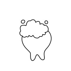 handrawing dentist doodles element stock design illustration
