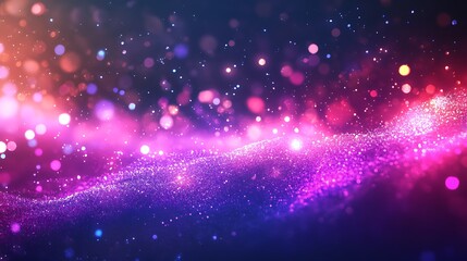 Bright New Year banner with glowing edges and shining text Happy New Year