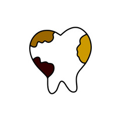 Obraz premium handrawing dentist doodles element stock design illustration