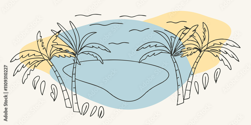 Poster natures embrace picture the cove surrounded by vibrant greenery and the distant sound of birds chirp