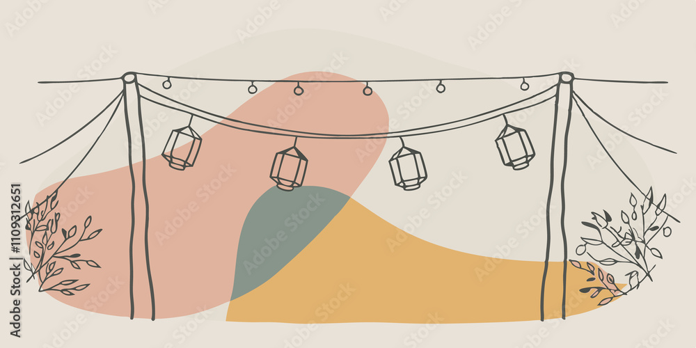 Poster whispers of the night shadows dance as lanterns sway gently in the breeze creating a magical flicker
