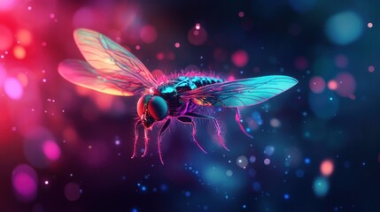 Naklejka premium Vector illustration of fly isolated on white background.