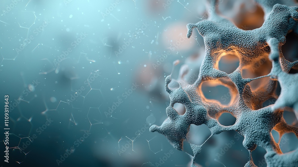 Aufkleber material science nanomaterials concept. a close-up view of a microscopic structure, showcasing intri
