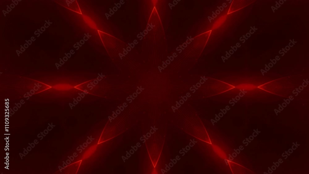 Canvas Prints fluid psychedelic motion graphic. fire color kaleidoscope effect. seamless 4k loop