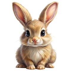 Obraz premium A drawing of a rabbit with transparent background 