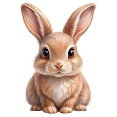 Obraz premium A drawing of a rabbit with transparent background 