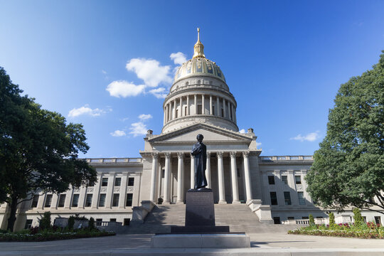West Virginia state capitol building in Charleston, West Virginia.