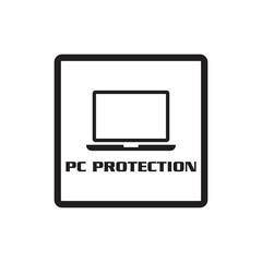 pc protection icon , security icon