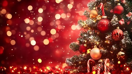  Festive Christmas Background Design for Adobe Stock: Warm Holiday Vibes with Snowflakes, Lights & Cheerful Decor
