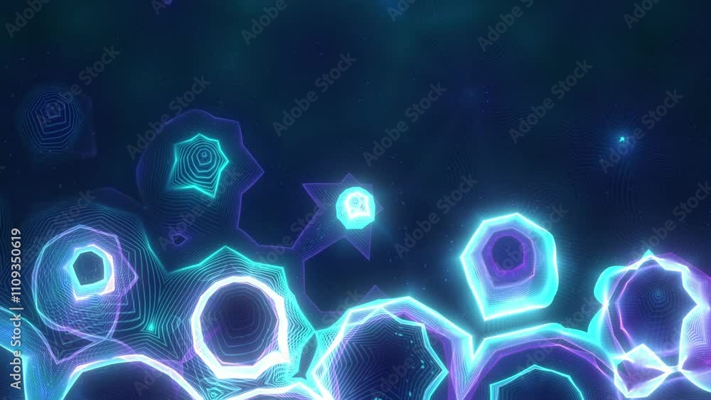 Canvas Prints abstract psychedelic motion graphic. fluid kaleidoscope effect. seamless 4k loop