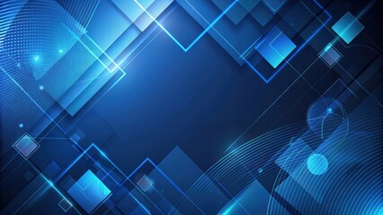 Obraz premium Dynamic modern dark blue background with abstract shapes , abstract, modern, dark blue, background, shapes, dynamic