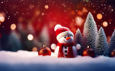Obraz premium 3d background template for chrismast and new year