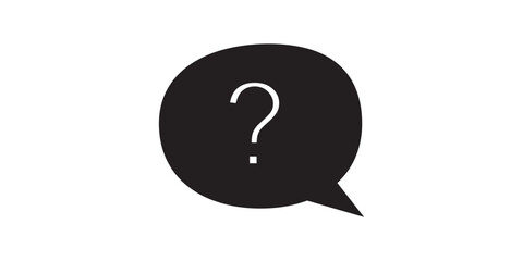 Print Comment question icon set. faq vector symbol. question and answer pictogram. inquire bubble. ask or request sign. frequently asked questions icon in black filled and outlined style