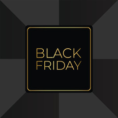 Black Friday banner template. Black Friday sale, promotion, advertising, or social media ad and a discount offer.
