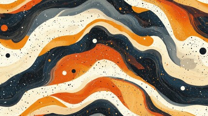 Obraz premium Seamless abstract pattern featuring a unique and colorful texture design ideal for wallpapers and fabric prints