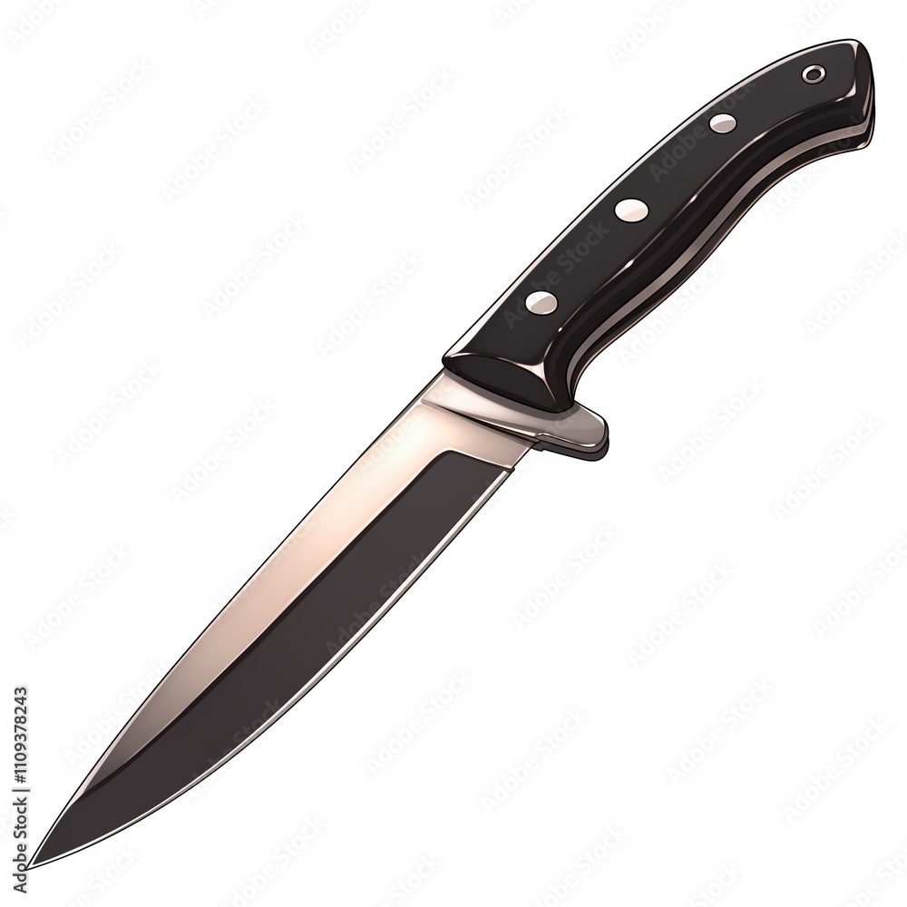 Aufkleber sleek utility knife with sharp blade and ergonomic handle, isolated on white background, showcasing its modern design and functionality