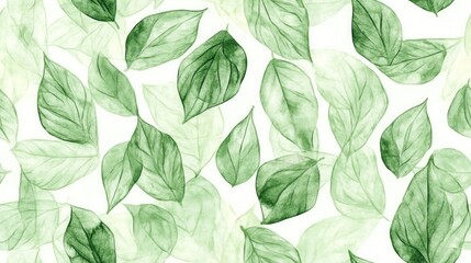 Hand drawn watercolor botany seamless pattern featuring light green leaves elegant design for fabric bed linen wallpaper home decor